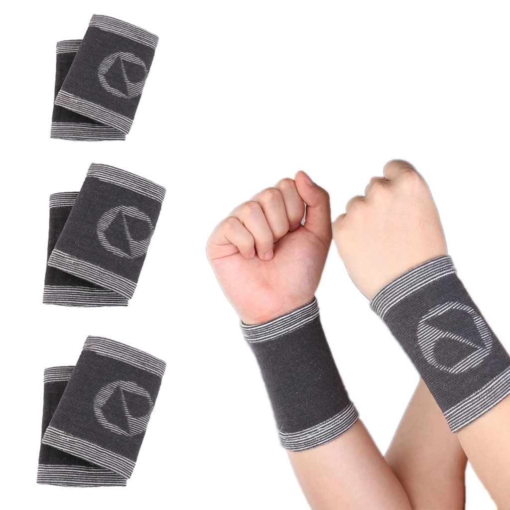 

1 Pair Athletic Compression Wrist Sleeves Arthritis Relief Wraps Support