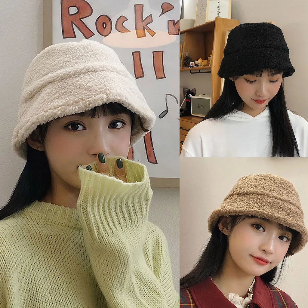 Зимняя шерстяная Кепка Панама женские милые шапки Рыбацкая шляпа Мужская шапка