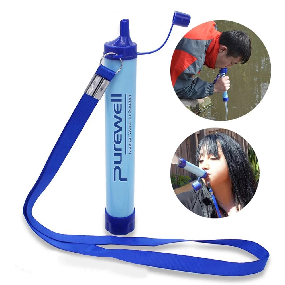 

Outdoor Water Purifier Camping Mountaineering Emergency Life Survival Portable Water Purifier Tool Disinfection Personal Filter