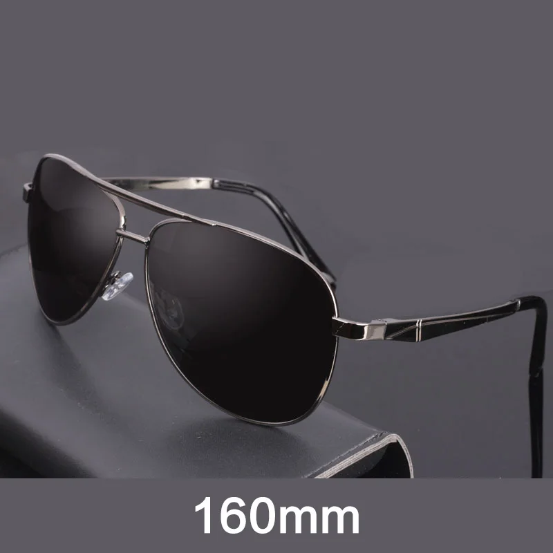 Cubojue 160mm Mens's Sunglasses Polarized Oversized Sun Glasses for Man Driving Spring Hinge UV400 Case Free Big Fat Face