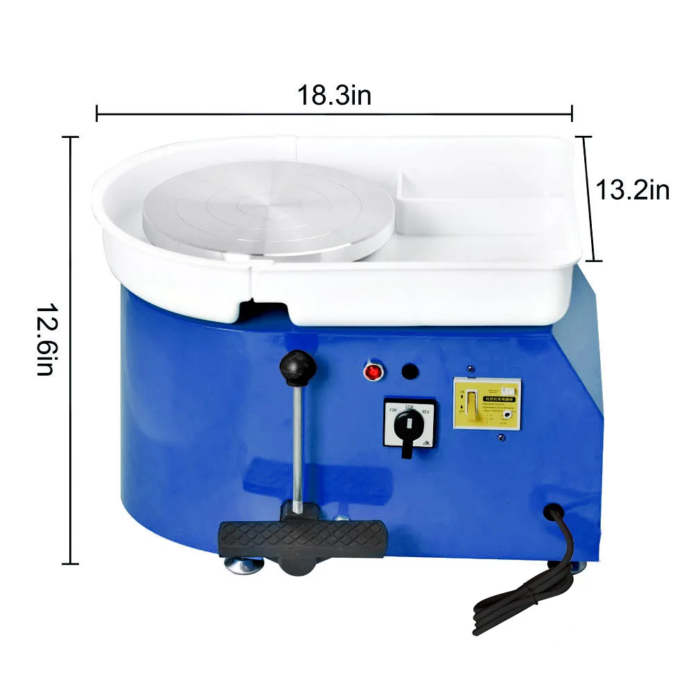 

Pottery Wheel Machine 350W Electric Pottery Wheel Dual Controls Pottery Forming Machine DIY Clay Tool Set For Adults And Kids