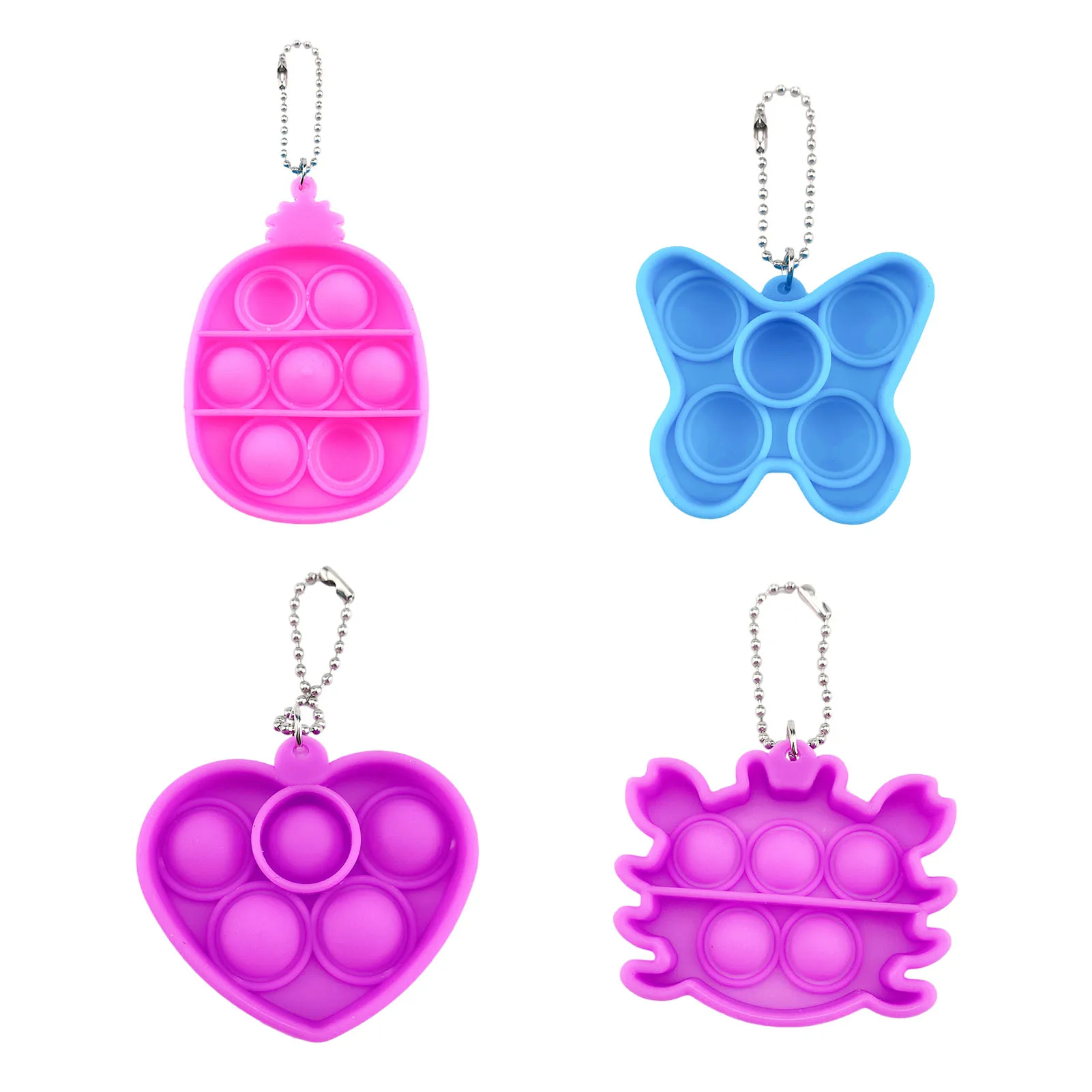 

Novelty Unzip Toy Fidget Toys Stress Relief Sensory Toy Bubble Fidgeting Toy Keychain Charm Soft Squeeze Decompression Toys