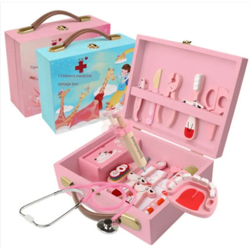 Ролевая игра деревянная имитация врача набор игрушек для преодоления страха