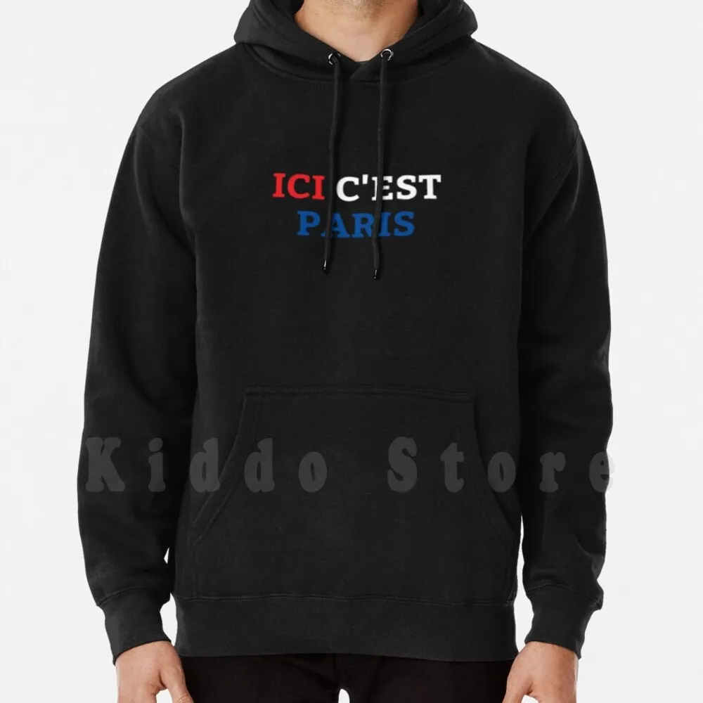 

Ici C'est Paris Hoodie Long Sleeve Football Soccer Football Soccer Ici Cest Paris Parisians Kylian Jr Football