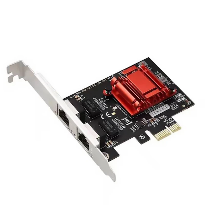 Чип PCIe2.0 X1 Intel intel82576 RJ45 Двухпортовая гигабитная Серверная сетевая карта