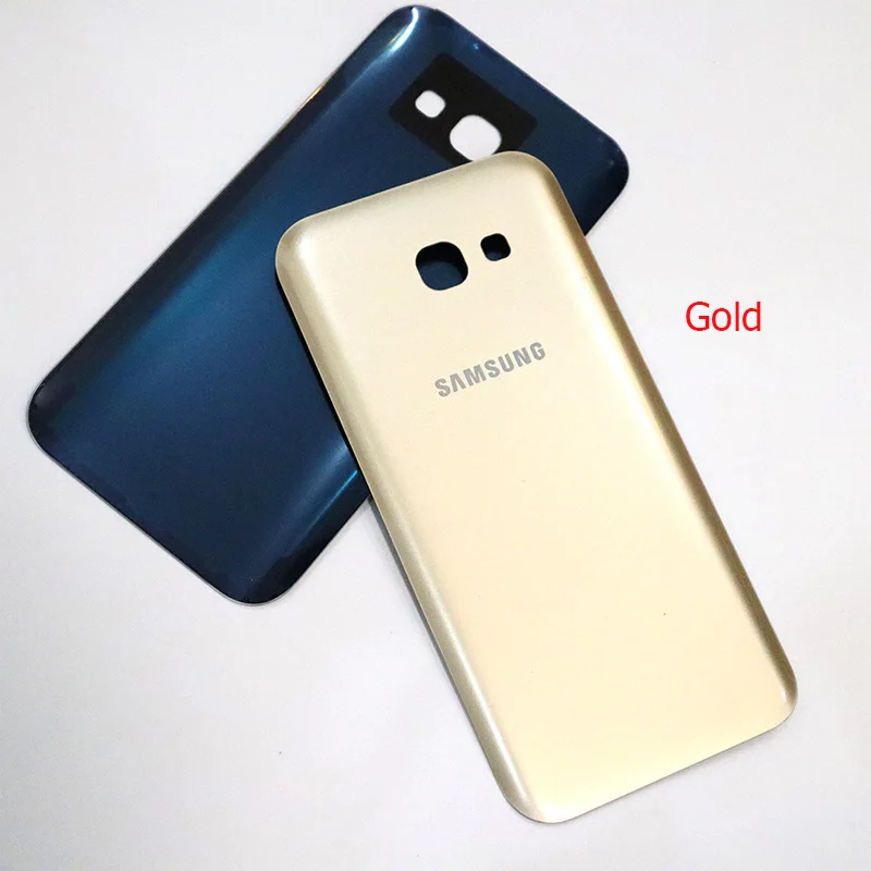 Gold Samsung A5 A520 A520F Задняя крышка батареи чехол 3D стекло задняя крышка Корпус Замена для samsung Galaxy A5 чехол - Цвет: Gold