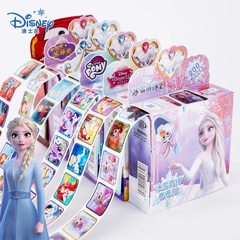 200 шт. диснеевские Мультяшные ретро-наклейки с надписью Холодное сердце 2 Эльза