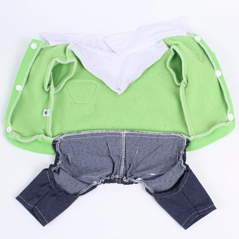 PipiFren маленькие собаки одежда комбинезоны для девочек Комбинезон Джинсы на зиму с