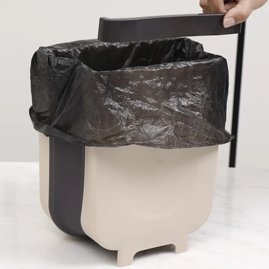 Складной контейнер для мусора подвесная корзина кухонного шкафа дома комнаты