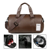 large capacity travel bag mens gym bag waterproof handbag pu sport bag independent shoe warehouse luggage bag duffle bag women