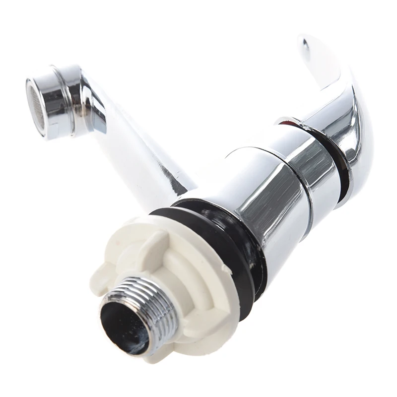 Смеситель для раковины в ванной комнате с хромированной отделкой и одной ручкой |