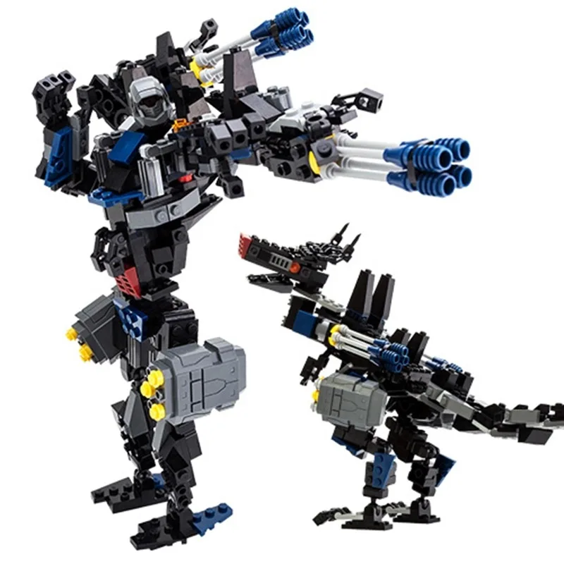 Совместимые модели трансформации динозавра роботы строительные блоки серия