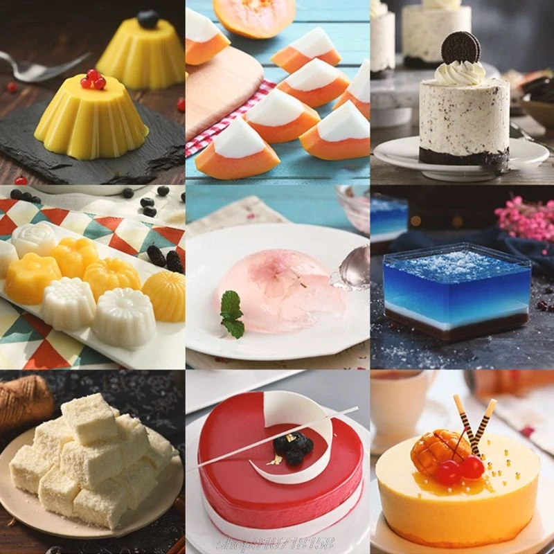 Желатин с серебряными листьями 50 г 10 больших листов говяжий желатин листья для