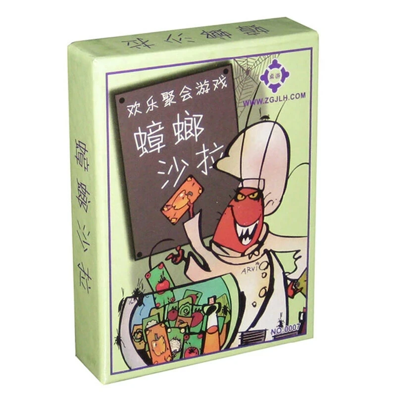 

Hot Sale Cockroach Salad Board Game 2-6 Players Family/Party Best Gift for Children Cards Game Funny Game Gift