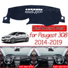 Противоскользящий коврик для Peugeot 308 T9 2014  2019 308 308sw 308GTI, накладка на приборную панель, Солнцезащитный ковер, аксессуары для салона автомобиля SW GTI 2018