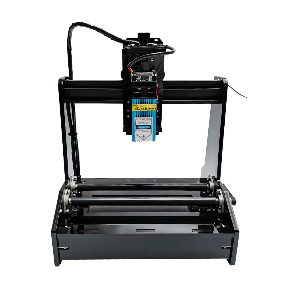 10 Вт цилиндрический лазерный гравировальный станок может гравировать из