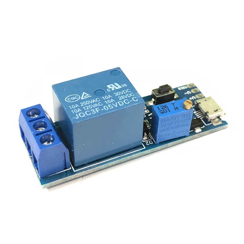 Умная электроника 5 в-30 в микро-USB регулируемая мощность реле задержки управление