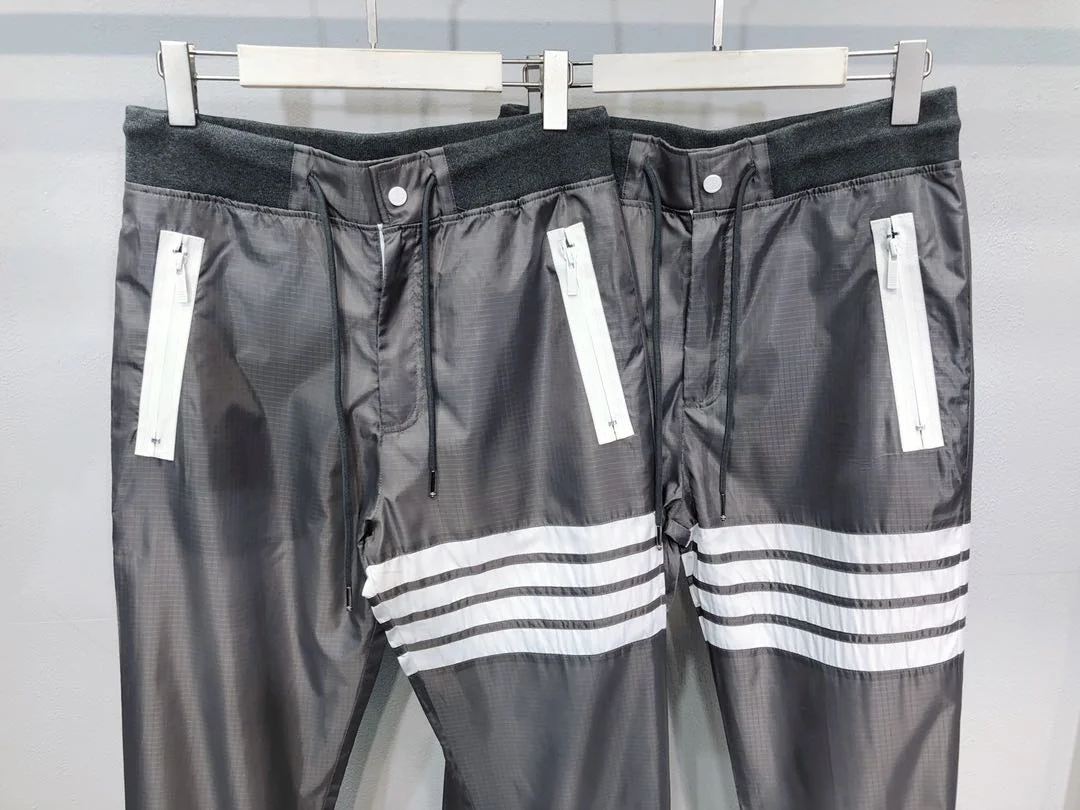 

2021 Fashion Brand Sweatpants Men Spring Nylon Casual Sports Trousers Panelled Tracksuit Bottoms Mens Jogger Track Pants