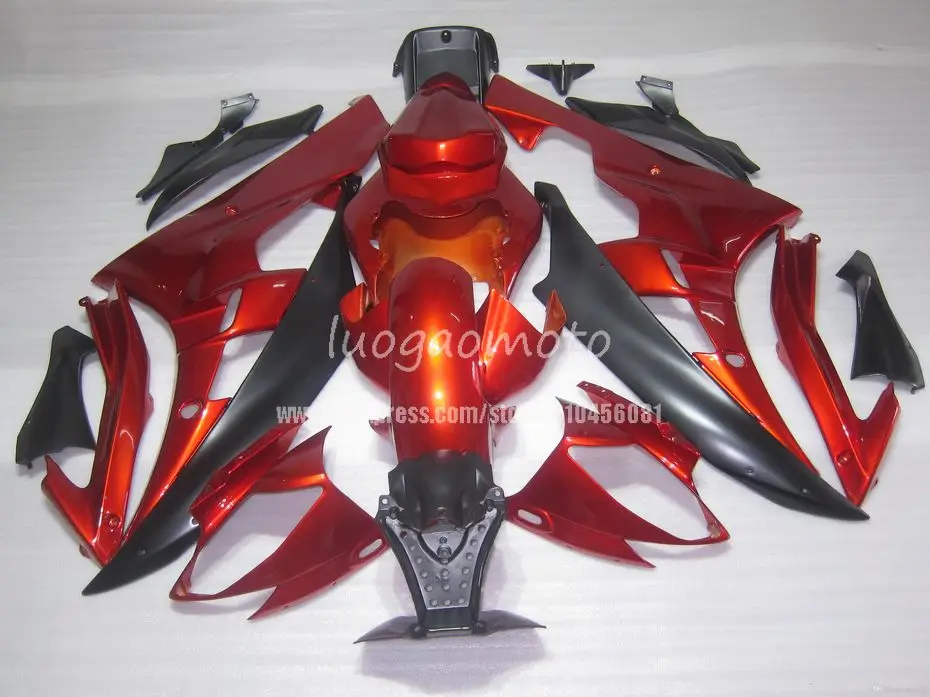 

Body kits Injection molding 100% fairing kits for orange black YAMAHA YZFR6 06 07 YZF R6 2006 2007 YZF600 bodywork fairings