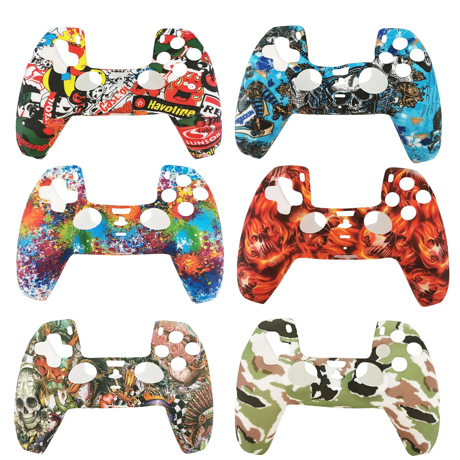 

Silicone Gamepad Protective Cover Joystick Case For SONY Playstation 5 PS5 Game Controller Skin Guard Gaming Accessories