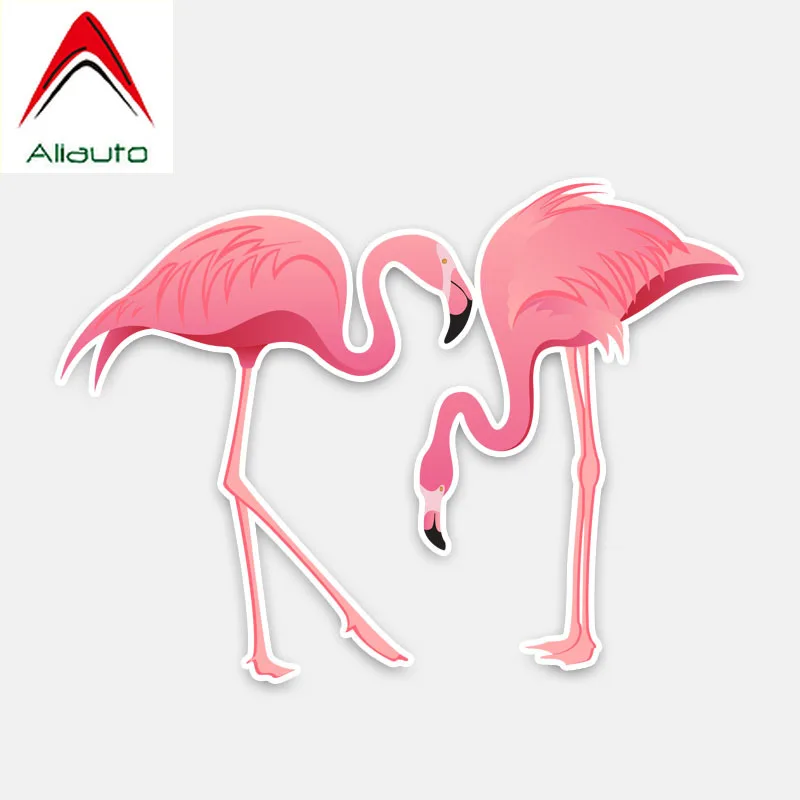 Автомобильные Стикеры с розовыми Фламинго Aliauto декоративные виниловые наклейки