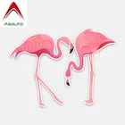 Автомобильные Стикеры с розовыми Фламинго Aliauto, декоративные виниловые наклейки для Mercedes, Honda, Toyota, Volvo,13 см * 10 см