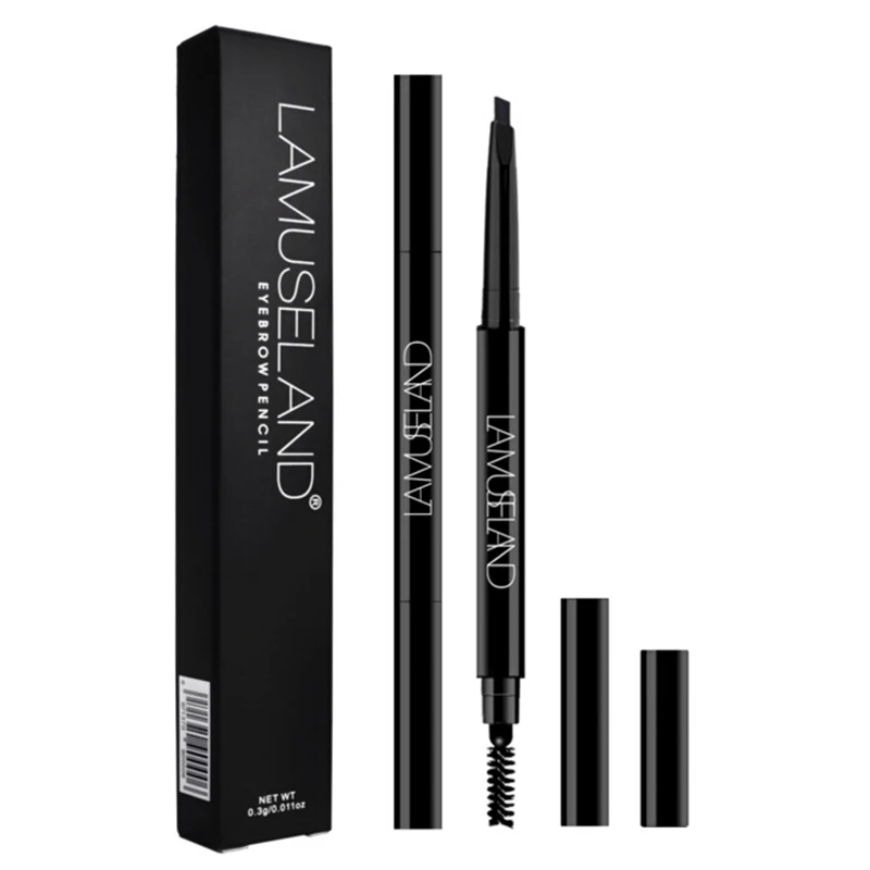 

5 Colors Eyebrow Pencil Soft And Smooth Automatic Waterproof Natural Eye brow with brush Makeup tools 1pc