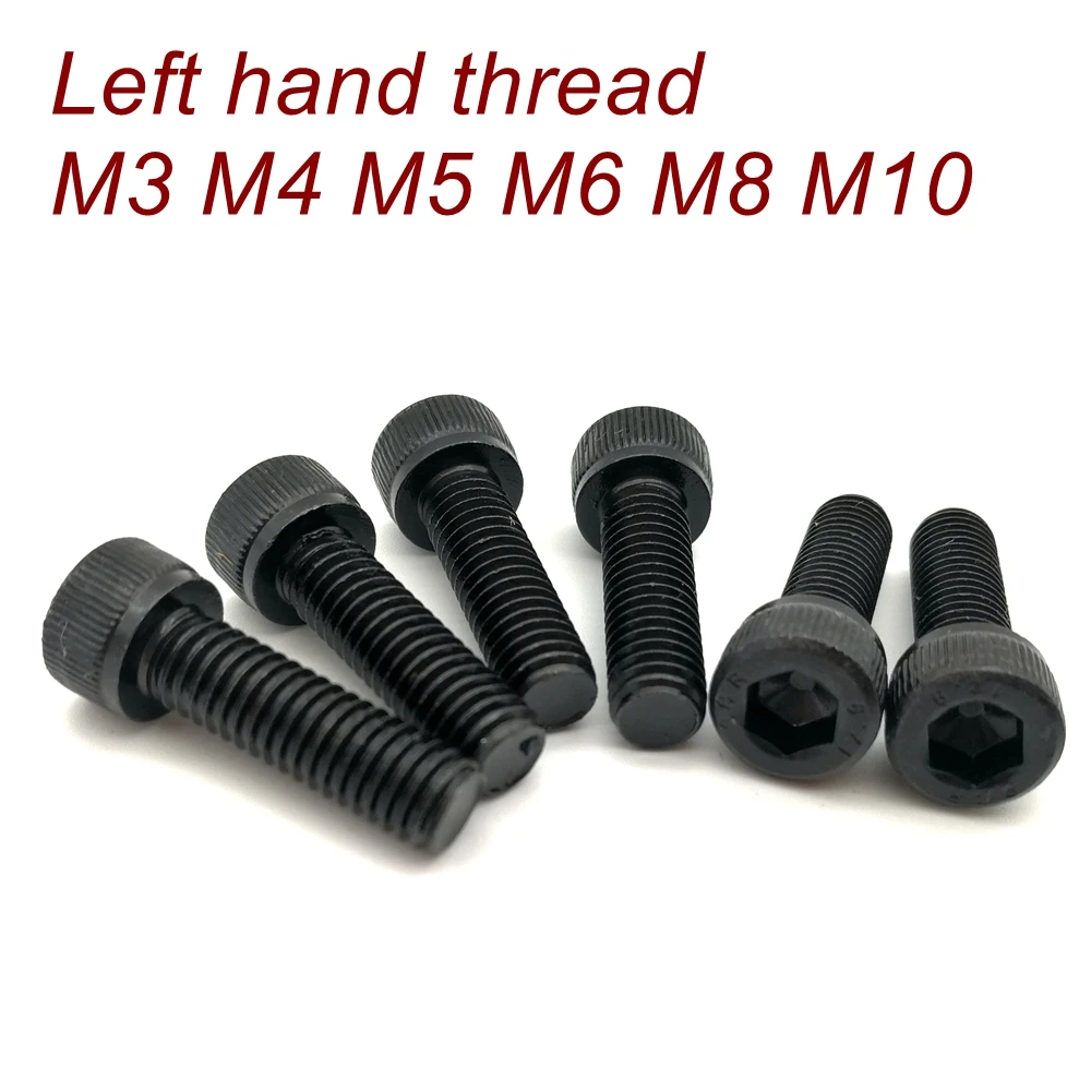 Винты с левой резьбой M3 M4 M5 M6 M8 M10 класс 12 9 DIN912 шестигранной головкой|socket head cap screw|cap