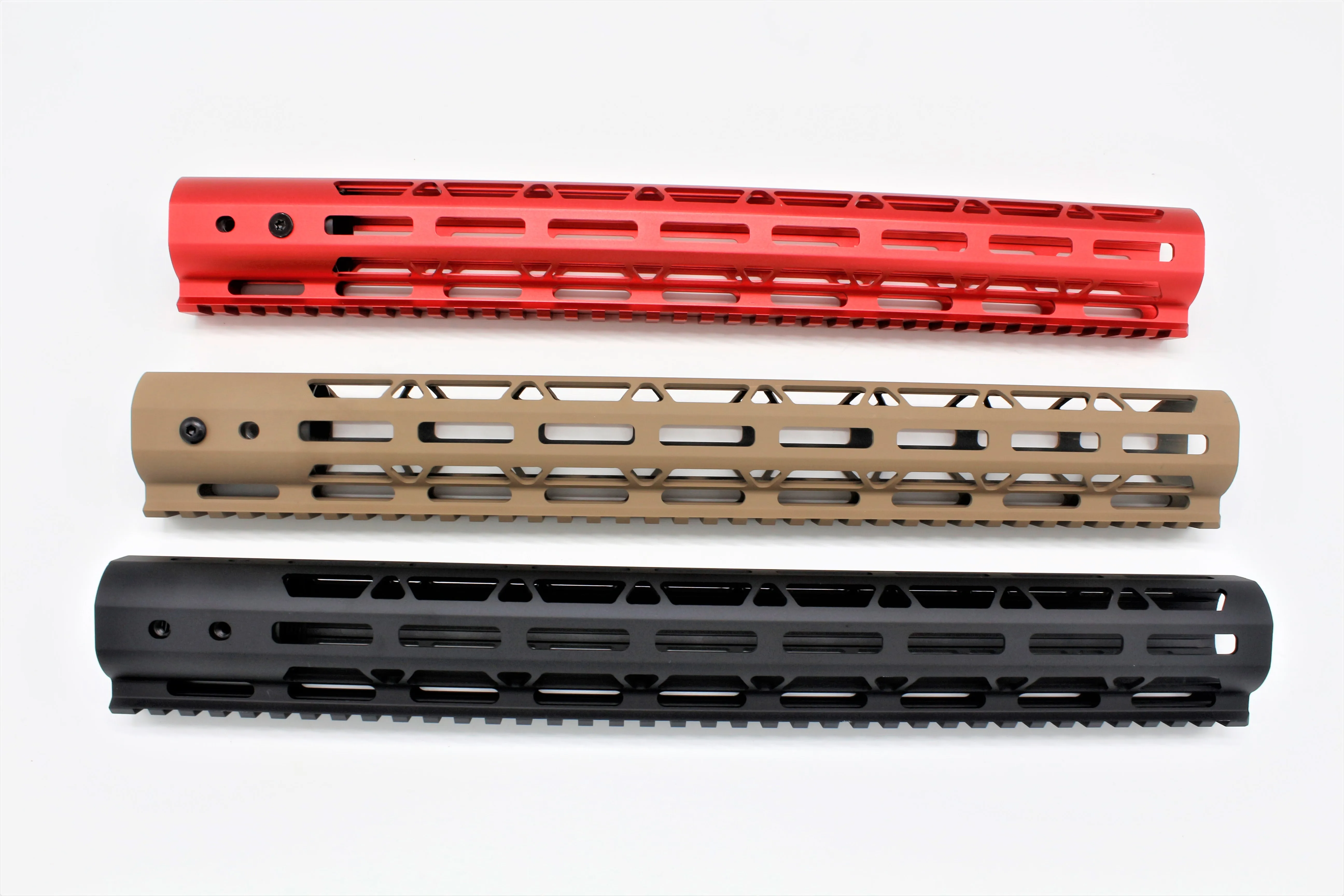 1" дюймовый Сверхлегкий M-lok Handguard Rail Free Float Pictinny Mount System черный/Тан/рад Fit.223/5,56/AR-15 алюминиевая гайка