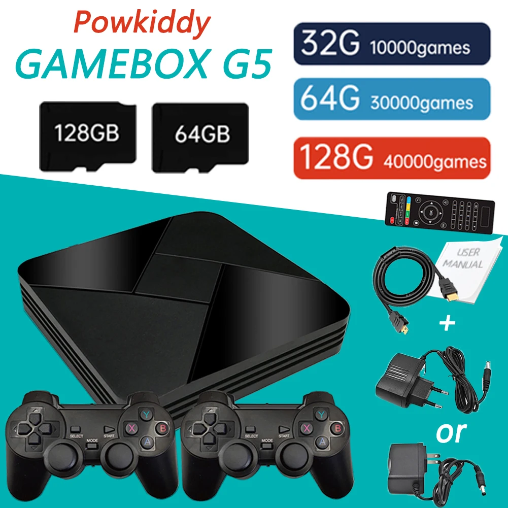 

Новая игровая консоль G5 S905L с Wi-Fi, 4K, HD, Ретро ТВ-приставка, эмулятор мини-игровой приставки, встроенные 10000/15000 игр для PS1/N64/DC