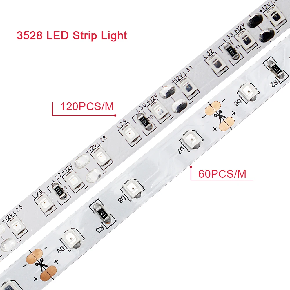 Светодиодная лента SMD3528 для ночных камер 12 в пост. Тока 5 м 850/120 Нм | Лампы и