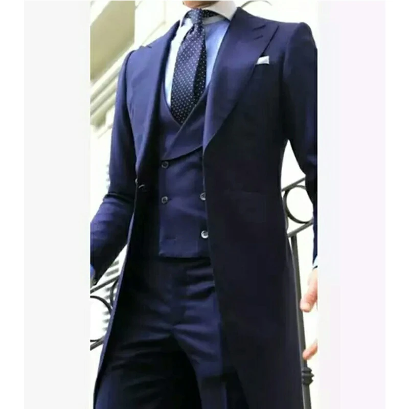 

Mens Suits For Wedding Groom Wear Best Man Wear Formal Business Suit Dinner Suit Prom Dresses Three Pieces(Jacket+Pants+Vest)
