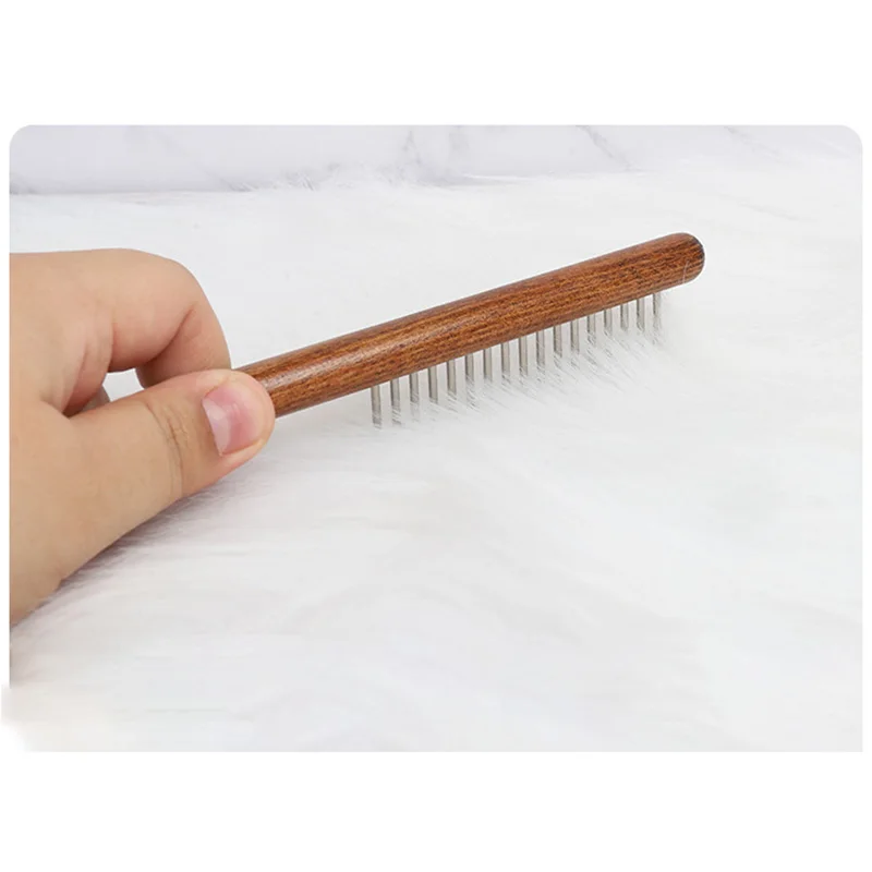 1 шт. расческа из цельной древесины для чистки домашних животных | Дом и сад