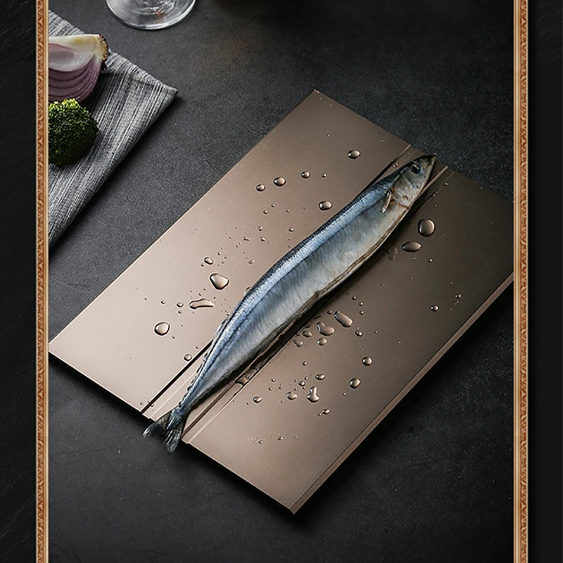 

Home Use Quick Defrosting Board Fast Defrost Tray Quick Thawing Plate Thaw Frozen Meat Fish SeaFood Defrost Gadget Kitchen Tool