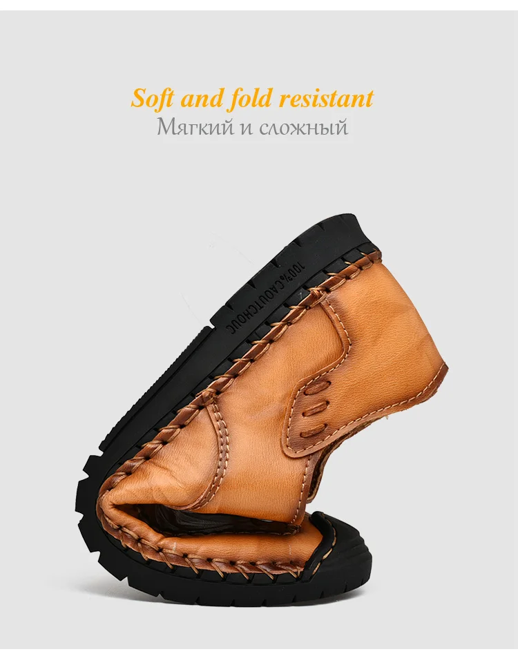Hot Sale Leather Men Flats Shoes Hand Sewing Men Oxfords Zapatos Hombres Trendy Men Leather Lace Up Shoes High Quality Moccasins