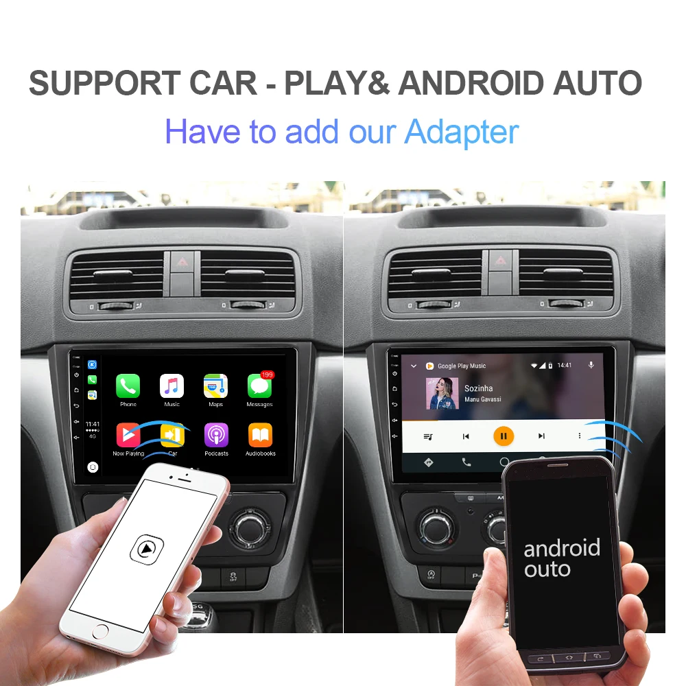 Автомагнитола Isudar H53 4G Android 1 Din для Skoda Yeti 2009 2010 2011 2012 2013 2014 мультимедиа GPS