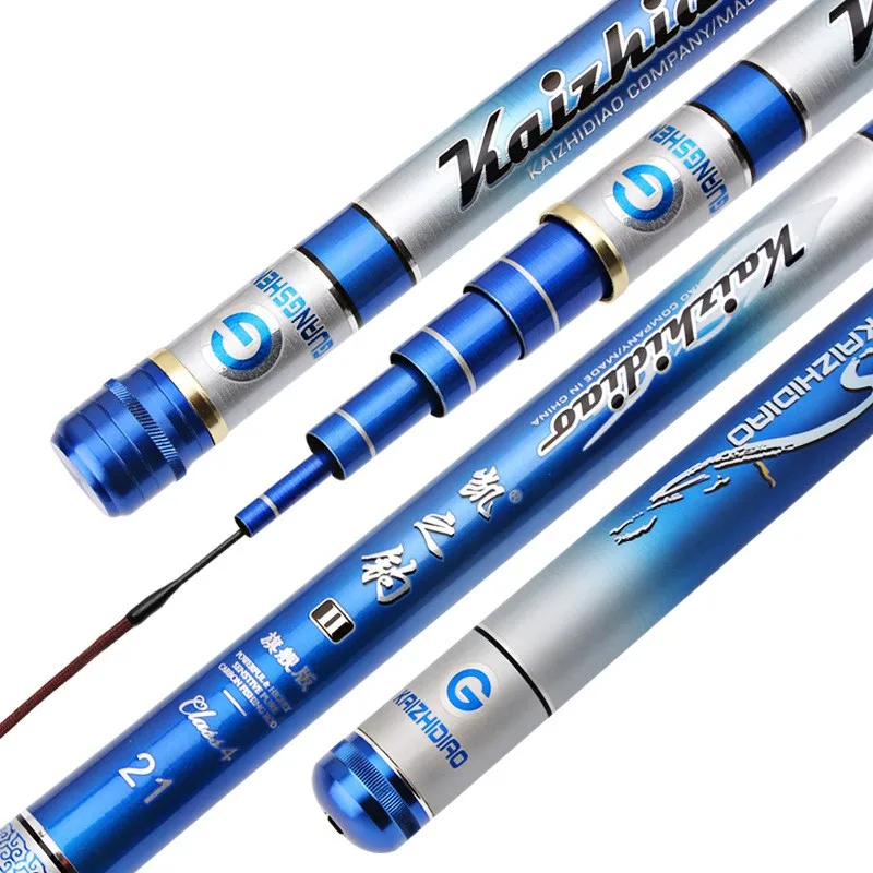 Carbon fishing rod 3.6m-7.2m fishing rod Ultra-light and super-hard five-section fishing taiwan fishing rod long-section hand