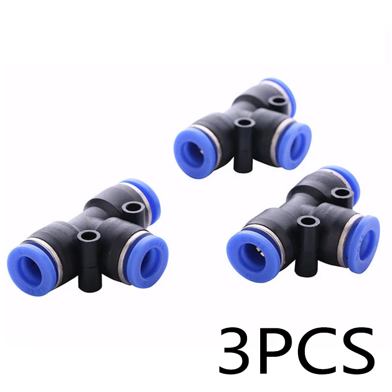 3/5/10 шт 3-х полосная тройник союз соединительная трубка в одно касание пуш-ап