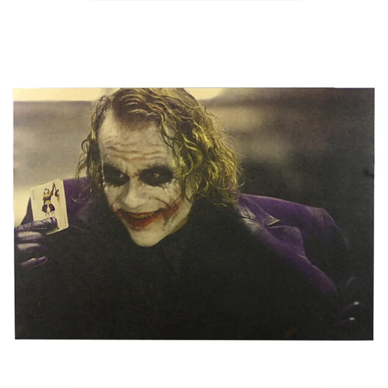 

Dark Knight Classic Movie Kraft Poster The Dark Knight Rises Heath Ledger Movie Joker Home Decor