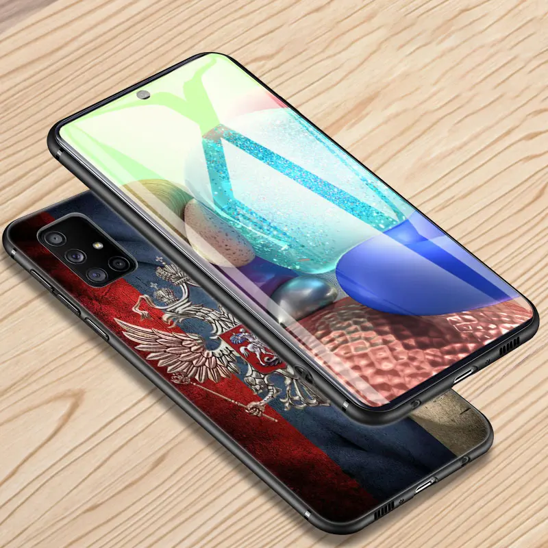Russia Flag Emblem Phone Case For Samsung Galaxy A02 A21 A52 S A13 A22 A32 A33 A53 5G A11 A12 A31 A50 A51 A70 A71 A72 Cover images - 6
