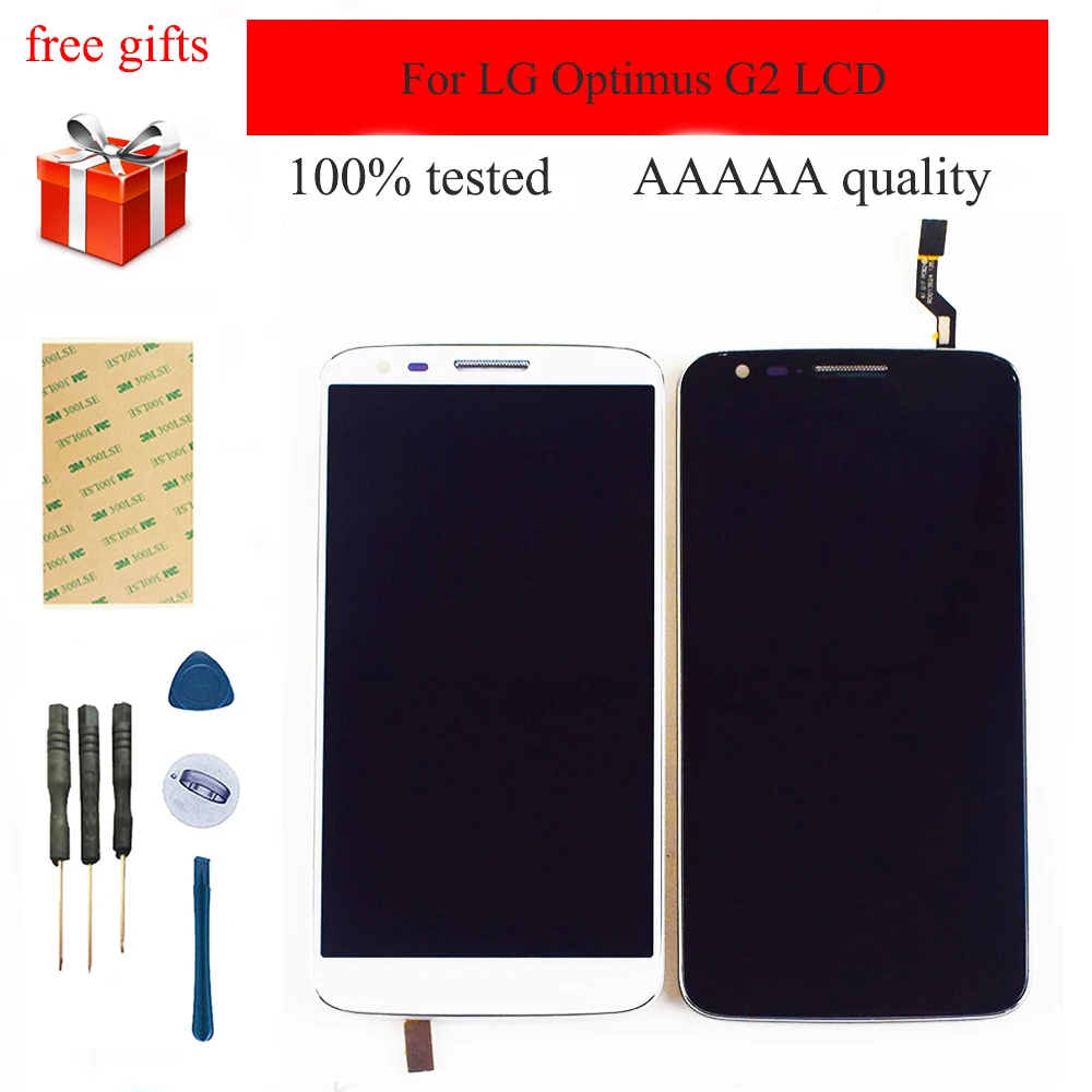 Для LG Optimus G2 D802 D805 ЖК дисплей модуль + сенсорный экран дигитайзер сенсорная