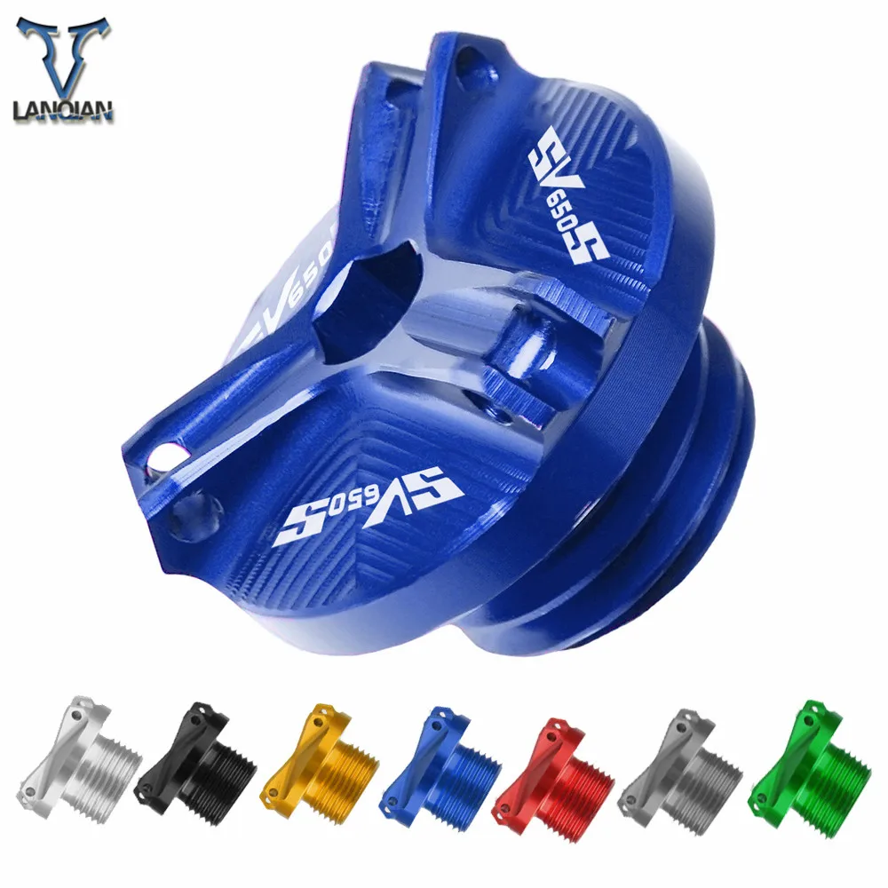 

For SUZUKI SV650S 2003 2004 2005 2006-2012 Motorcycle Accessories Aluminum Motorbike Engine Oil Cup Plug Sump Cap Cover Engine
