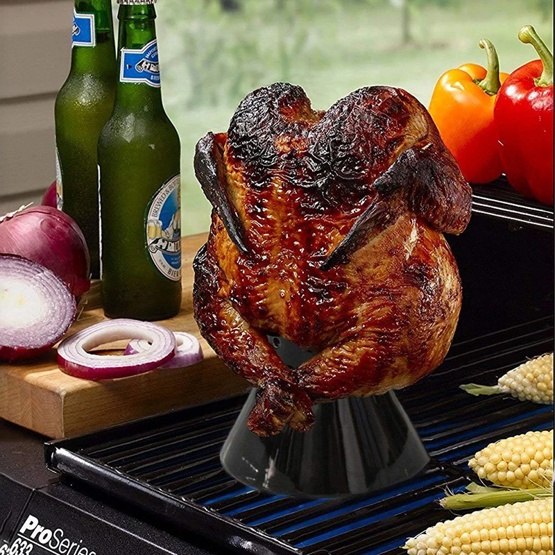 Керамическая курица гриль пивные банки стойка Вертикальная птица приготовления