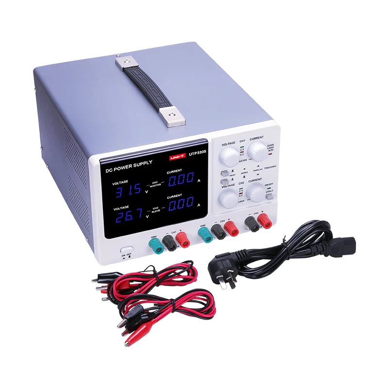 UNI-T UTP3303 Высокоточный Программируемый Регулируемый цифровой источник питания постоянного тока двухканальный трехканальный Регулируемый 32 В/3 А
