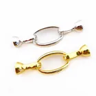 Сереброзолото Цвет металлический Разъем застежками DIY натуральные камни, бусы для изготовления ювелирных изделий, аксессуары, оптовая продажа