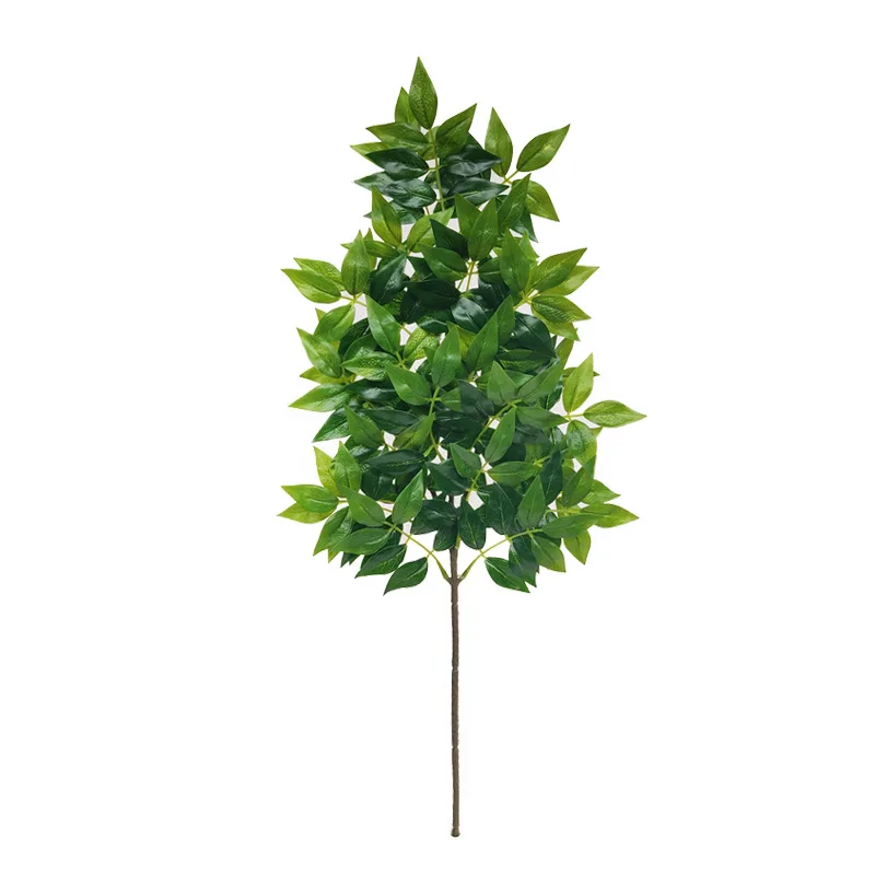Ветки искусственных растений 65 см большие тропические листья фикуса