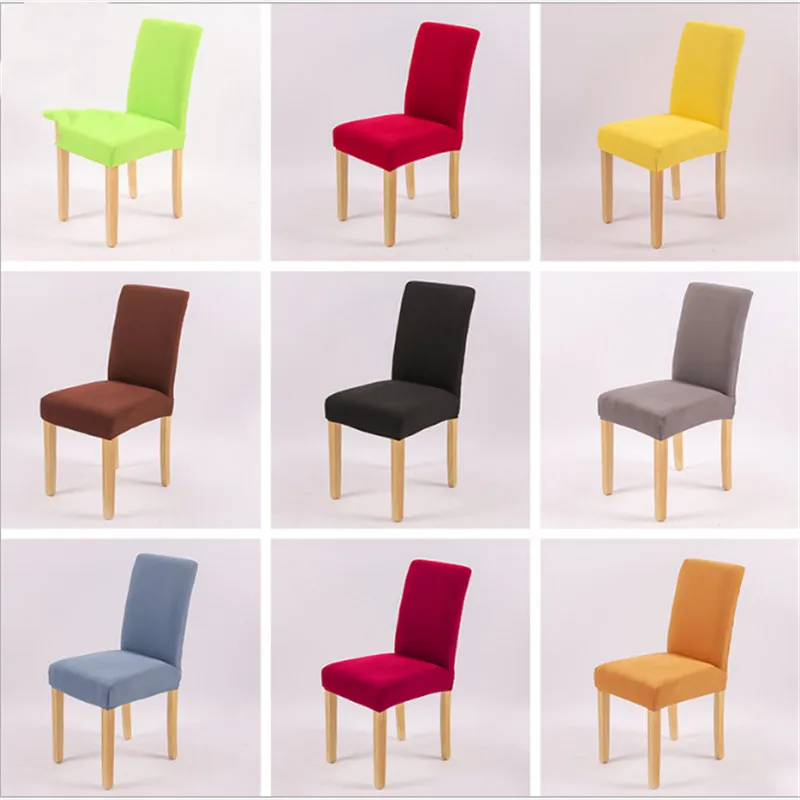 

Plain Chair Cover Solid Color Spandex Elastic Removable Stretch For Sofa Armchairs Wedding Hotel Banquet New Arrival YT-JD1148