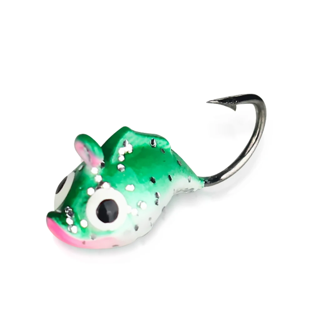 

TIANNSII 4/6PCS 18.5mm/1.8g Ice Fishing Lure Dolphin Shape Mini Metal Bait Ice Jig Mini Lead Hook Winter Fishing Barbed Hook
