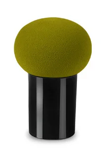 Green with Box 1 шт. губка для макияжа с коробкой милая Грибная голова Косметическая сухая влажная двойного назначения пудра большая с тамповой коробкой посылка Прямая поставка - Handle Color: Green with Box