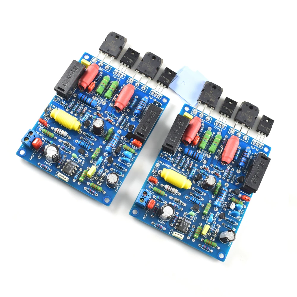 2 шт 2 канала QUAD405 100 Вт+ 100 Вт аудио усилитель мощности доска DIY KIT собранная доска